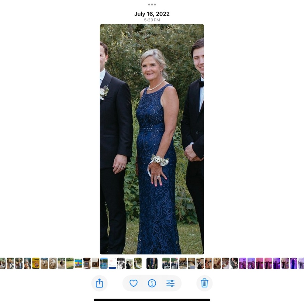 Cameron Blake navy soutache long dress - Picture 4 of 4